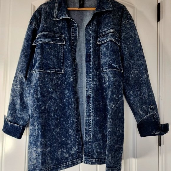 Norma Kamali Jackets & Blazers - Authentic Norma Kamali Oversized Denim Jean Jacket